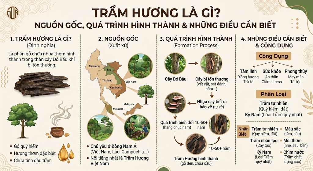 Trầm Hương Là Gì? Nguồn Gốc, Quá Trình Hình Thành Và Những Điều Cần Biết
