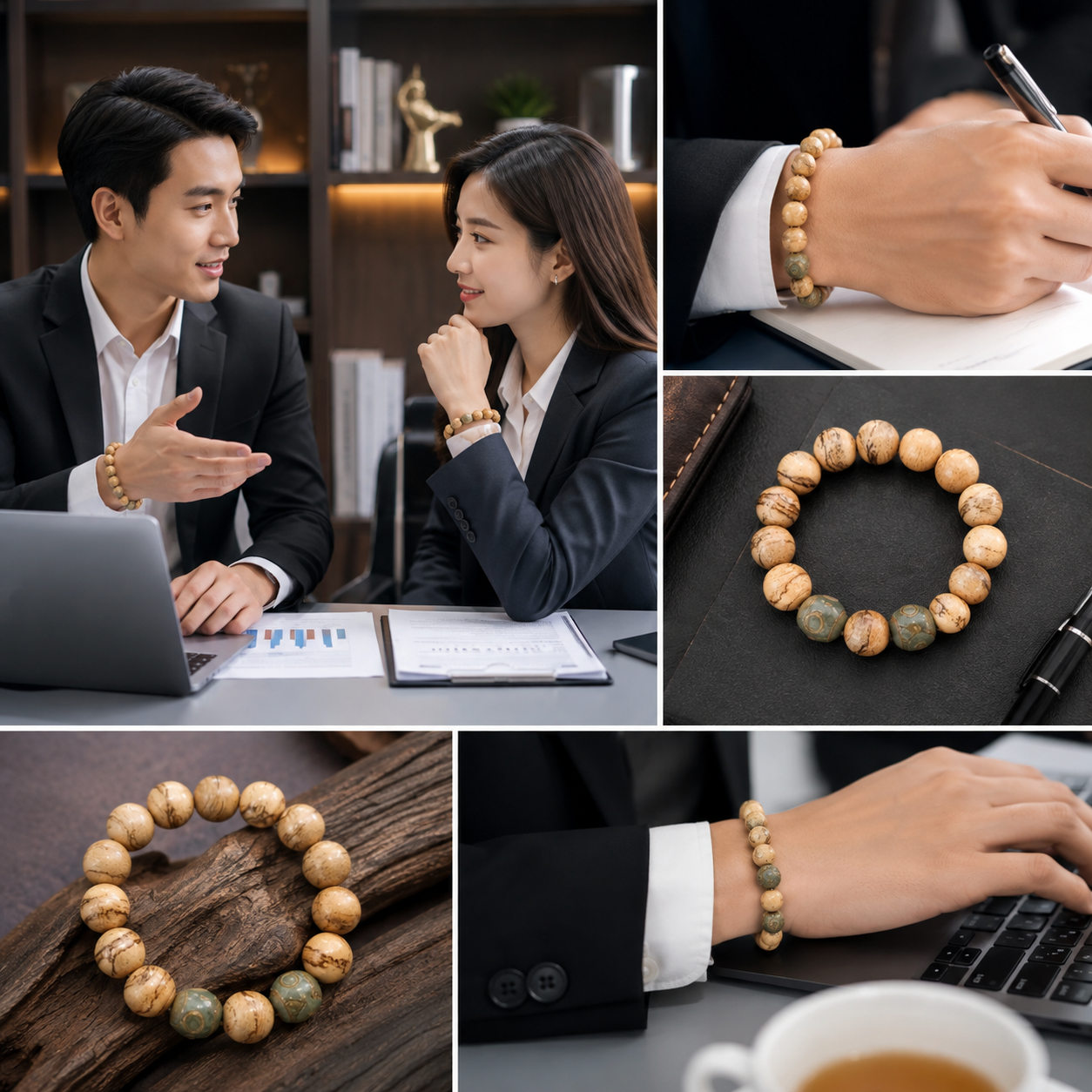 VÒNG TAY TRẦM HƯƠNG LƯỢNG TỬ – ĐỒNG HÀNH CÙNG NAM & NỮ THÀNH ĐẠT - 14li